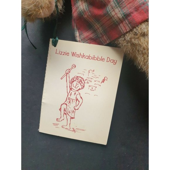 Boyds Bears Lizzie Wishkabibble 10" Tags Teddy Plaid Dress Archive Collection - Picture 5 of 10